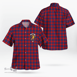 Scottish Haldane Clan Badge Tartan Hawaii Shirt Crest Tartan Plaid Shirt Scottish Plaid Tartan Plaid - ScotsTee - scotstee.com