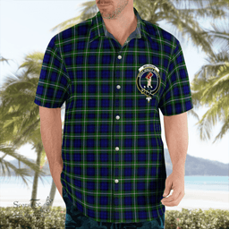 Scottish Meldrum Clan Badge Tartan Hawaii Shirt Crest Tartan Plaid Shirt Scottish Plaid Tartan Plaid - ScotsTee - scotstee.com