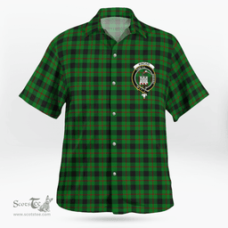 Scottish Kincaid Clan Badge Tartan Hawaii Shirt Crest Tartan Plaid Shirt Scottish Plaid Tartan Plaid - ScotsTee - scotstee.com