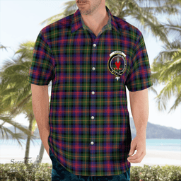 Scottish Logan Clan Badge Tartan Hawaii Shirt Crest Tartan Plaid Shirt Scottish Plaid Tartan Plaid - ScotsTee - scotstee.com