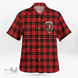 Scottish Macqueen Clan Badge Tartan Hawaii Shirt Crest Tartan Plaid Shirt Scottish Plaid Tartan Plaid - ScotsTee - scotstee.com
