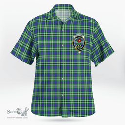 Scottish Learmonth Clan Badge Tartan Hawaii Shirt Crest Tartan Plaid Shirt Scottish Plaid Tartan Plaid - ScotsTee - scotstee.com
