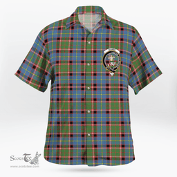 Scottish Glass Clan Badge Tartan Hawaii Shirt Crest Tartan Plaid Shirt Scottish Plaid Tartan Plaid - ScotsTee - scotstee.com