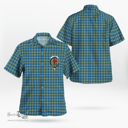 Scottish Laing Clan Badge Tartan Hawaii Shirt Crest Tartan Plaid Shirt Scottish Plaid Tartan Plaid - ScotsTee - scotstee.com