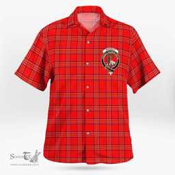Scottish Burnett Clan Badge Tartan Hawaii Shirt Crest Tartan Plaid Shirt Scottish Plaid Tartan Plaid - ScotsTee - scotstee.com