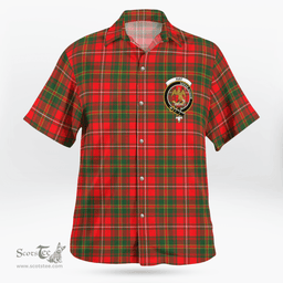 Scottish Hay Clan Badge Tartan Hawaii Shirt Crest Tartan Plaid Shirt Scottish Plaid Tartan Plaid - ScotsTee - scotstee.com