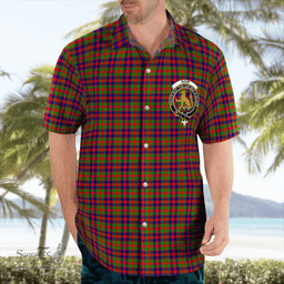 Scottish Gow Clan Badge Tartan Hawaii Shirt Crest Tartan Plaid Shirt Scottish Plaid Tartan Plaid - ScotsTee - scotstee.com