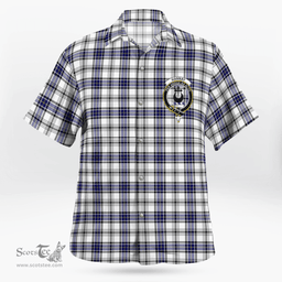Scottish Hannay Clan Badge Tartan Hawaii Shirt Crest Tartan Plaid Shirt Scottish Plaid Tartan Plaid - ScotsTee - scotstee.com