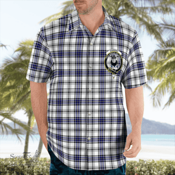 Scottish Hannay Clan Badge Tartan Hawaii Shirt Crest Tartan Plaid Shirt Scottish Plaid Tartan Plaid - ScotsTee - scotstee.com