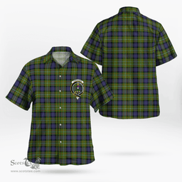 Scottish Ferguson Clan Badge Tartan Hawaii Shirt Crest Tartan Plaid Shirt Scottish Plaid Tartan Plaid - ScotsTee - scotstee.com