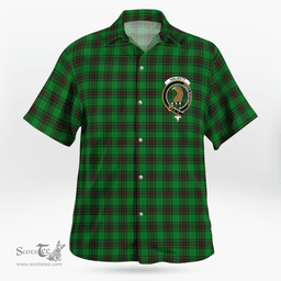 Scottish Halkett Clan Badge Tartan Hawaii Shirt Crest Tartan Plaid Shirt Scottish Plaid Tartan Plaid - ScotsTee - scotstee.com
