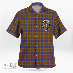 Scottish Balfour Clan Badge Tartan Hawaii Shirt Crest Tartan Plaid Shirt Scottish Plaid Tartan Plaid - ScotsTee - scotstee.com