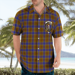 Scottish Balfour Clan Badge Tartan Hawaii Shirt Crest Tartan Plaid Shirt Scottish Plaid Tartan Plaid - ScotsTee - scotstee.com
