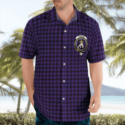 Scottish Garden Clan Badge Tartan Hawaii Shirt Crest Tartan Plaid Shirt Scottish Plaid Tartan Plaid - ScotsTee - scotstee.com
