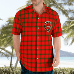Scottish Macdonald Of Sleat Clan Badge Tartan Hawaii Shirt Crest Tartan Plaid Shirt Scottish Plaid Tartan Plaid - ScotsTee - scotstee.com