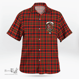 Scottish Innes Clan Badge Tartan Hawaii Shirt Crest Tartan Plaid Shirt Scottish Plaid Tartan Plaid - ScotsTee - scotstee.com