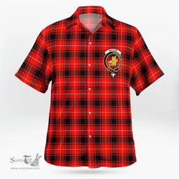 Scottish Maciver Clan Badge Tartan Hawaii Shirt Crest Tartan Plaid Shirt Scottish Plaid Tartan Plaid - ScotsTee - scotstee.com