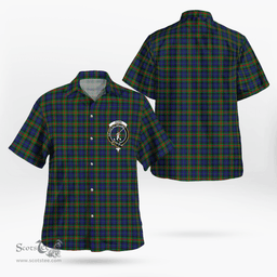 Scottish Gunn Clan Badge Tartan Hawaii Shirt Crest Tartan Plaid Shirt Scottish Plaid Tartan Plaid - ScotsTee - scotstee.com