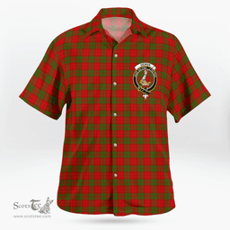 Scottish Dewar Clan Badge Tartan Hawaii Shirt Crest Tartan Plaid Shirt Scottish Plaid Tartan Plaid - ScotsTee - scotstee.com
