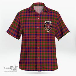Scottish Macintyre Clan Badge Tartan Hawaii Shirt Crest Tartan Plaid Shirt Scottish Plaid Tartan Plaid - ScotsTee - scotstee.com