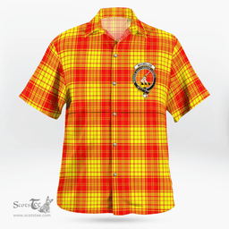 Scottish Macmillan Clan Badge Tartan Hawaii Shirt Crest Tartan Plaid Shirt Scottish Plaid Tartan Plaid - ScotsTee - scotstee.com