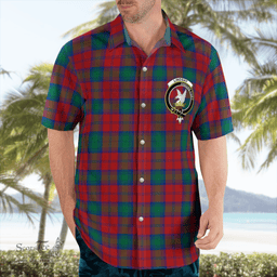 Scottish Lindsay Clan Badge Tartan Hawaii Shirt Crest Tartan Plaid Shirt Scottish Plaid Tartan Plaid - ScotsTee - scotstee.com