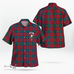 Scottish Lindsay Clan Badge Tartan Hawaii Shirt Crest Tartan Plaid Shirt Scottish Plaid Tartan Plaid - ScotsTee - scotstee.com