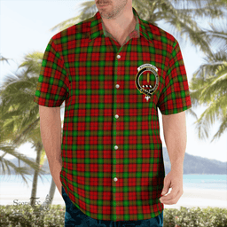 Scottish Auchinleck Or Affleck Clan Badge Tartan Hawaii Shirt Crest Tartan Plaid Shirt Scottish Plaid Tartan Plaid - ScotsTee - scotstee.com