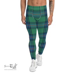 Scotstee Shop Tartan Plaid Men's Leggings Yoga Pants Clan Shaw Ancient Plaid Men Running Leggings