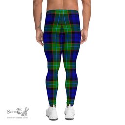 Scotstee Shop Tartan Plaid Men's Leggings Yoga Pants Clan Sempill Plaid Men Running Leggings