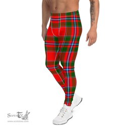 Scotstee Shop Tartan Plaid Men's Leggings Yoga Pants Clan Paterson Plaid Men Running Leggings