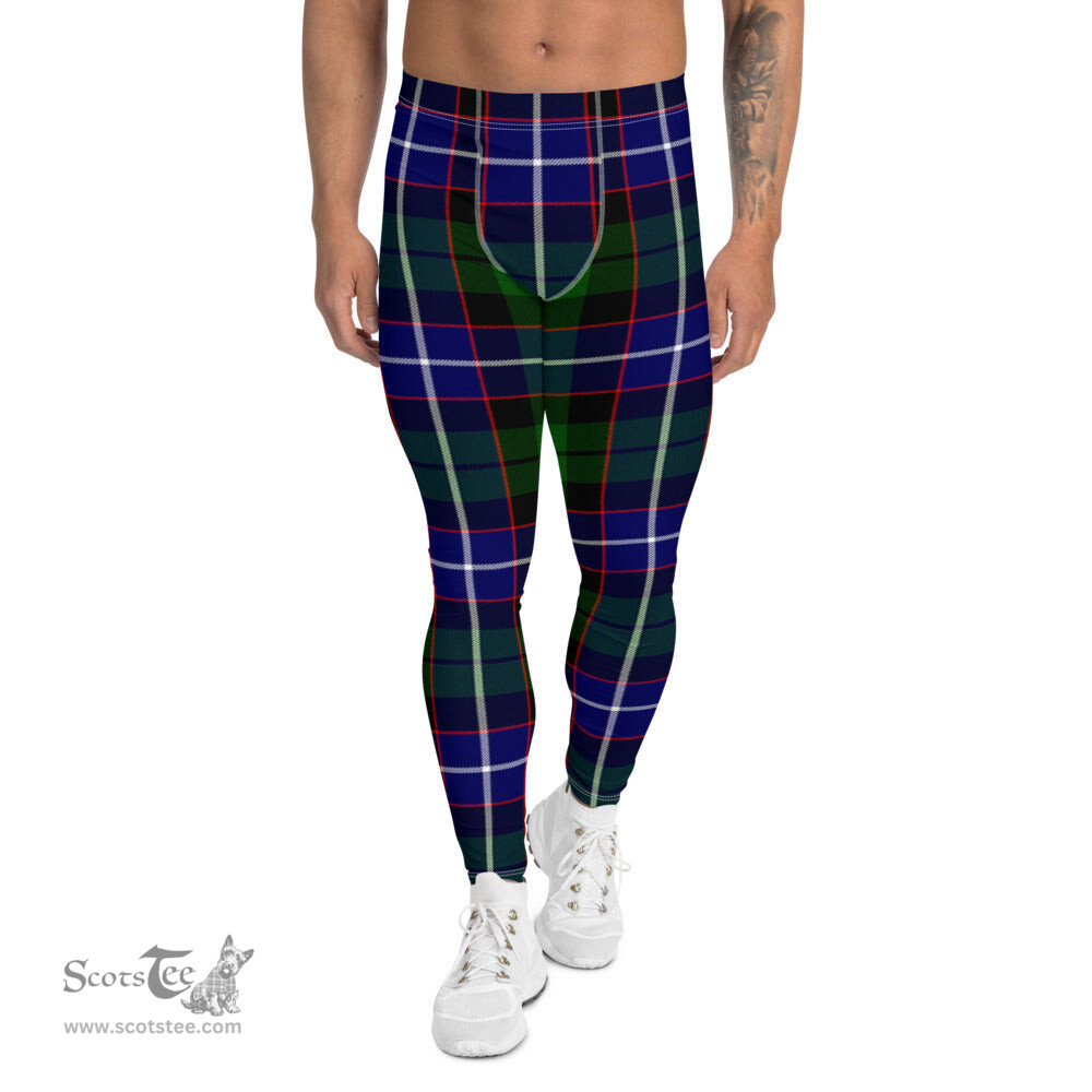 Scotstee Shop Tartan Plaid Men's Leggings Yoga Pants Clan Russell Plaid Men Running Leggings