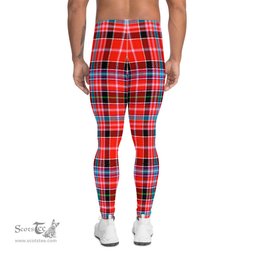 Scotstee Shop Tartan Plaid Men's Leggings Yoga Pants Clan Preston Plaid Men Running Leggings