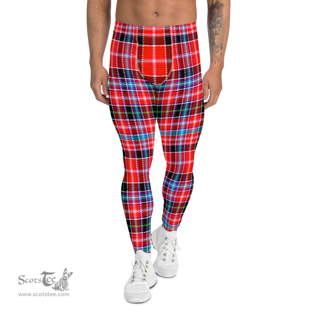 Scotstee Shop Tartan Plaid Men's Leggings Yoga Pants Clan Preston Plaid Men Running Leggings