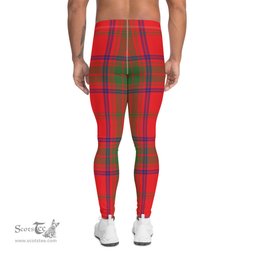 Scotstee Shop Tartan Plaid Men's Leggings Yoga Pants Clan Ross Modern Plaid Men Running Leggings