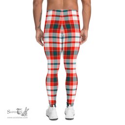 Scotstee Shop Tartan Plaid Men's Leggings Yoga Pants Clan Renton Plaid Men Running Leggings