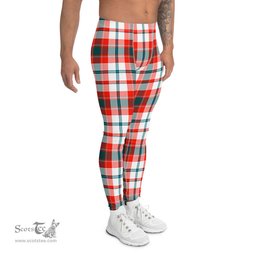 Scotstee Shop Tartan Plaid Men's Leggings Yoga Pants Clan Renton Plaid Men Running Leggings