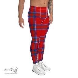 Scotstee Shop Tartan Plaid Men's Leggings Yoga Pants Clan Rait Plaid Men Running Leggings