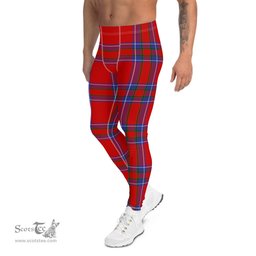 Scotstee Shop Tartan Plaid Men's Leggings Yoga Pants Clan Rait Plaid Men Running Leggings