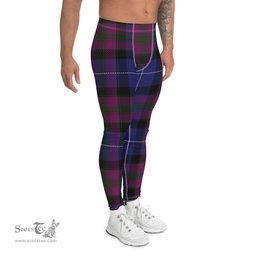 Scotstee Shop Tartan Plaid Men's Leggings Yoga Pants Clan Pride Of Scotland Plaid Men Running Leggings