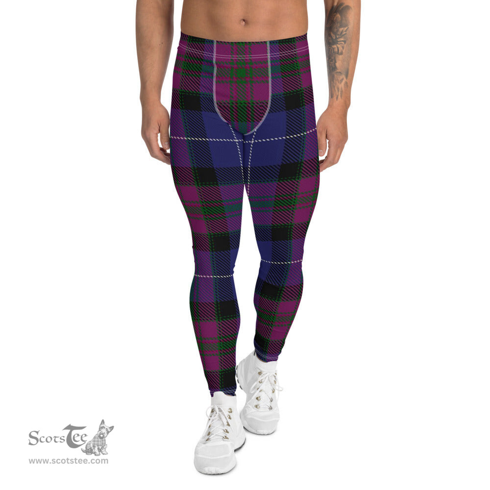 Scotstee Shop Tartan Plaid Men's Leggings Yoga Pants Clan Pride Of Scotland Plaid Men Running Leggings