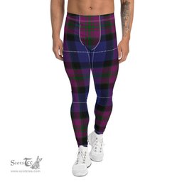 Scotstee Shop Tartan Plaid Men's Leggings Yoga Pants Clan Pride Of Scotland Plaid Men Running Leggings