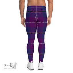 Scotstee Shop Tartan Plaid Men's Leggings Yoga Pants Clan Pride Of Glencoe Plaid Men Running Leggings