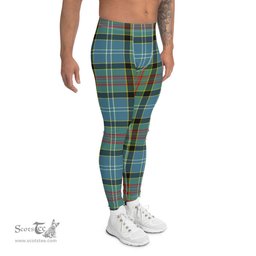 Scotstee Shop Tartan Plaid Men's Leggings Yoga Pants Clan Paisley Plaid Men Running Leggings