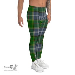 Scotstee Shop Tartan Plaid Men's Leggings Yoga Pants Clan Pringle Plaid Men Running Leggings