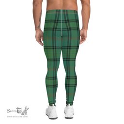 Scotstee Shop Tartan Plaid Men's Leggings Yoga Pants Clan Ross Hunting Ancient Plaid Men Running Leggings