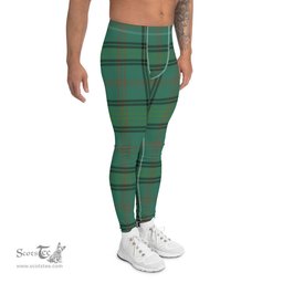 Scotstee Shop Tartan Plaid Men's Leggings Yoga Pants Clan Ross Hunting Ancient Plaid Men Running Leggings