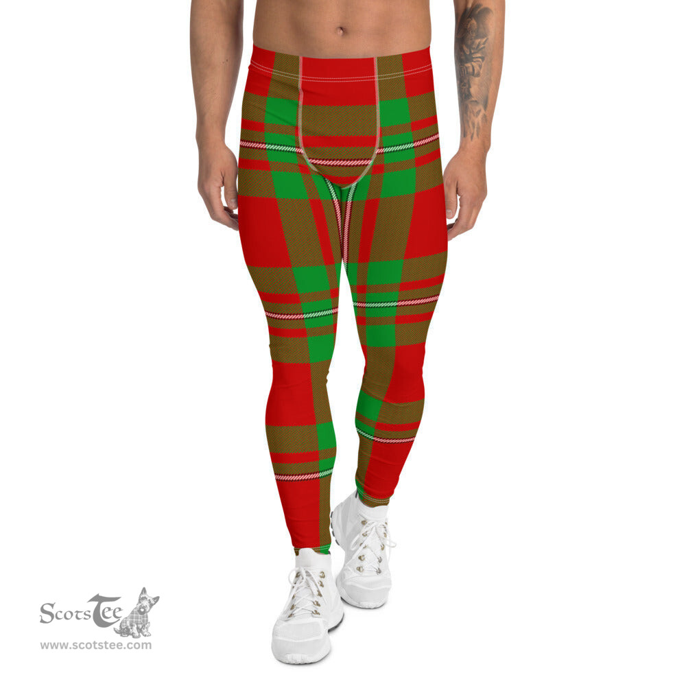 Scotstee Shop Tartan Plaid Men's Leggings Yoga Pants Clan Pitblado Plaid Men Running Leggings