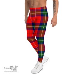 Scotstee Shop Tartan Plaid Men's Leggings Yoga Pants Clan Ruthven Plaid Men Running Leggings
