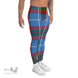 Scotstee Shop Tartan Plaid Men's Leggings Yoga Pants Clan Pentland Plaid Men Running Leggings